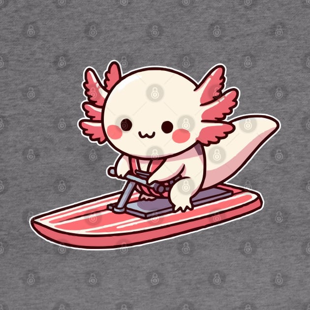 axolotl funny jetskiing by fikriamrullah